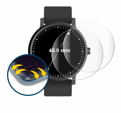Image of the device Watches (Circular, ø: 48 mm) with a wide variety of screen protectors.