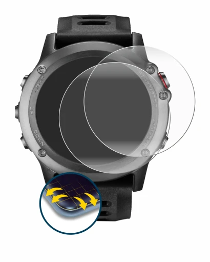 Image of the device Garmin Fenix 3 HR with a wide variety of screen protectors.