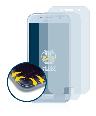 Image of the device Samsung Galaxy A5 2017 with a wide variety of screen protectors.