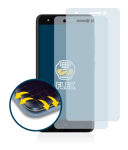 Image of the device BQ Aquaris X with a wide variety of screen protectors.