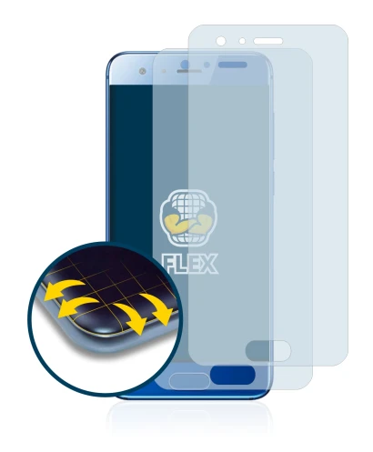 Image of the device Honor 9 with a wide variety of screen protectors.