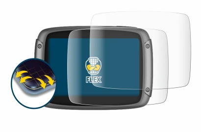 Image of the device TomTom Rider 550 with a wide variety of screen protectors.