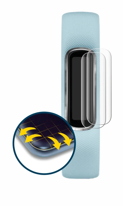 Image of the device Garmin Vivosmart 4 with a wide variety of screen protectors.