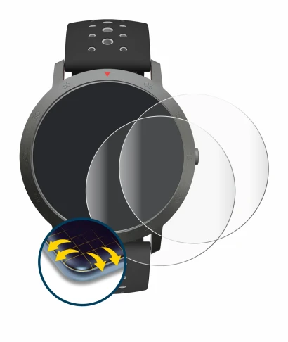 Image of the device Withings Steel HR Sport (40 mm) with a wide variety of screen protectors.