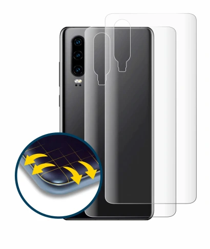 Image of the device Huawei P30 (Back) with a wide variety of screen protectors.