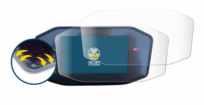 Image of the device KTM 790 Duke with a wide variety of screen protectors.