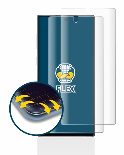 Image of the device Samsung Galaxy Note 10 with a wide variety of screen protectors.