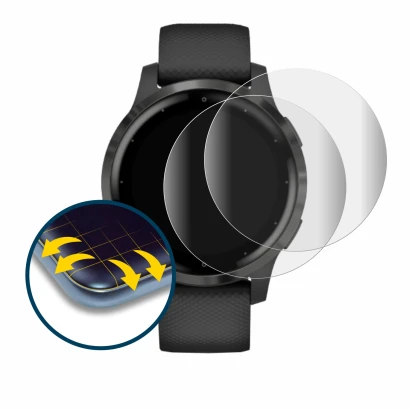 Image of the device Garmin vivoactive 4s (40 mm) with a wide variety of screen protectors.