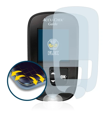 Image of the device Accu-Chek Guide with a wide variety of screen protectors.