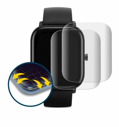 Image of the device Huami Amazfit GTS with a wide variety of screen protectors.