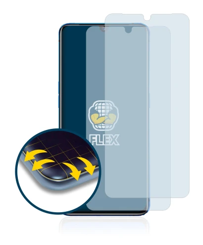 Image of the device realme X2 Pro with a wide variety of screen protectors.