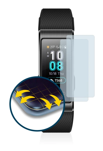 Image of the device Huawei Band 4 Pro with a wide variety of screen protectors.
