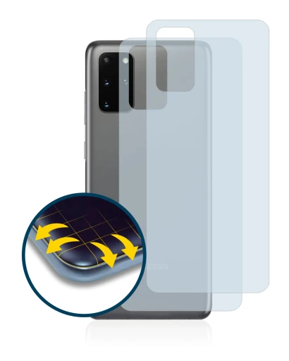 Image of the device Samsung Galaxy S20 Plus 5G (Back) with a wide variety of screen protectors.