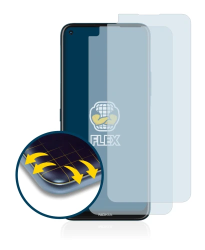 Image of the device Nokia 8.3 5G with a wide variety of screen protectors.