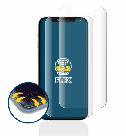 Image of the device Apple iPhone 12 with a wide variety of screen protectors.