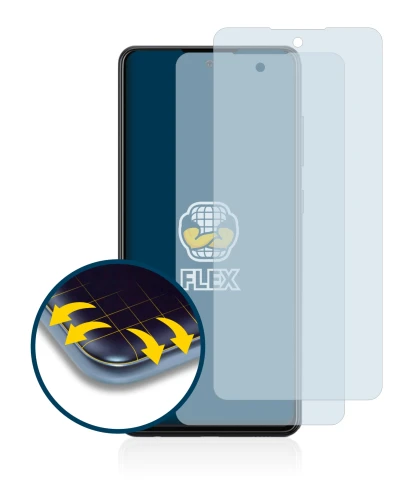 Image of the device Samsung Galaxy A72 5G with a wide variety of screen protectors.