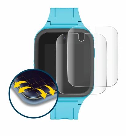 Image of the device TCL Movetime FamilyWatch Kids MT40X with a wide variety of screen protectors.
