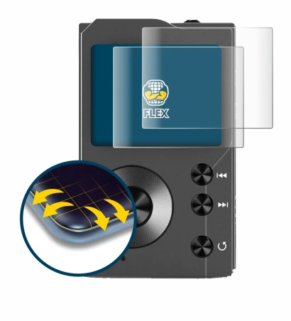 Image of the device Surfans F20 with a wide variety of screen protectors.