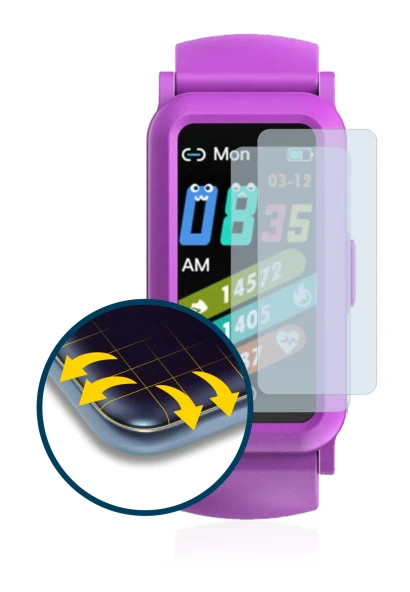 Image of the device BingoFit FT907HR with a wide variety of screen protectors.