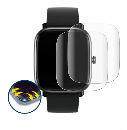 Image of the device Huami Amazfit GTS 2 mini with a wide variety of screen protectors.
