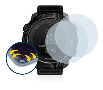 Image of the device North Edge Apache with a wide variety of screen protectors.