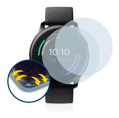 Image of the device OnePlus Watch with a wide variety of screen protectors.