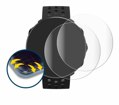 Image of the device Polar Vantage M2 with a wide variety of screen protectors.