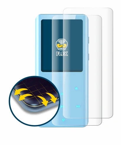 Image of the device AGPtek A19X with a wide variety of screen protectors.