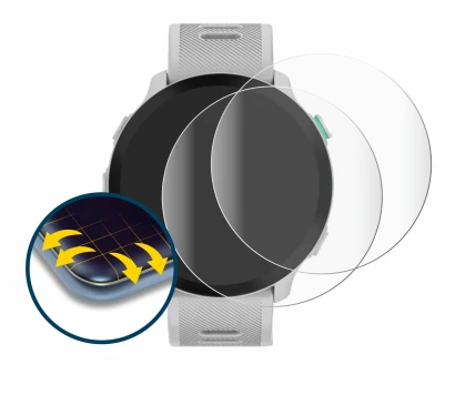 Image of the device Garmin Forerunner 55 with a wide variety of screen protectors.