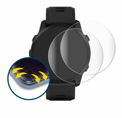 Image of the device Garmin Forerunner 945 LTE with a wide variety of screen protectors.