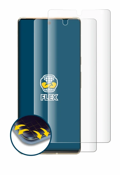 Image of the device Google Pixel 6 Pro with a wide variety of screen protectors.