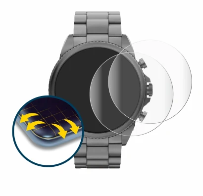 Image of the device Fossil Gen 6 (44mm) with a wide variety of screen protectors.