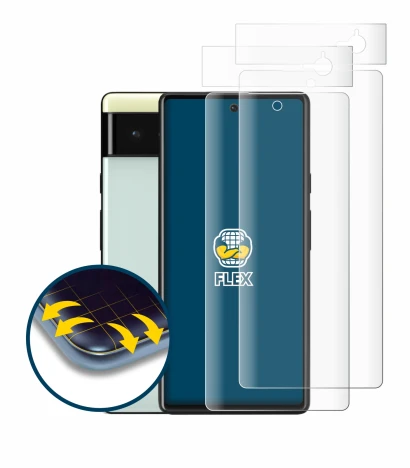 Image of the device Google Pixel 6 (Front+Camera) with a wide variety of screen protectors.