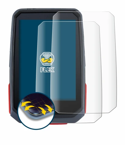 Image of the device Sigma ROX 4.0 with a wide variety of screen protectors.