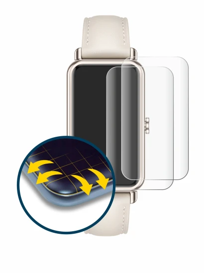 Image of the device Huawei Watch Fit mini with a wide variety of screen protectors.