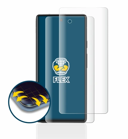 Image of the device Google Pixel 6a with a wide variety of screen protectors.