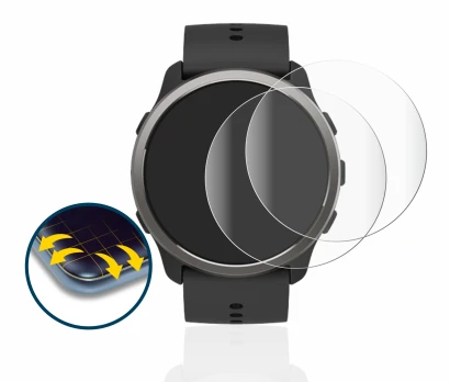 Image of the device Suunto 5 Peak with a wide variety of screen protectors.