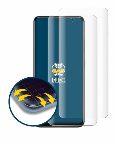 Image of the device Xiaomi Poco M4 Pro with a wide variety of screen protectors.