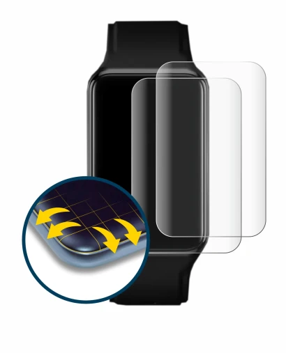 Image of the device Oppo Watch Free with a wide variety of screen protectors.