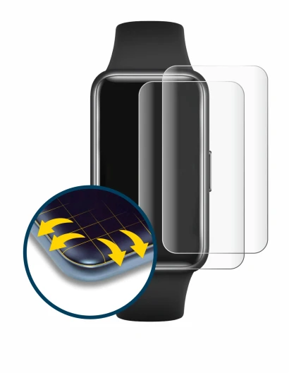 Image of the device Huawei Band 7 with a wide variety of screen protectors.