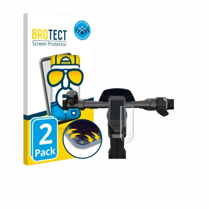 Front side of a product packaging with the brand logo BROTECT. Next to it is the device NIU KQi3 Pro shown with the correspond