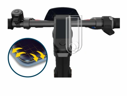 Image of the device NIU KQi3 Pro with a wide variety of screen protectors.