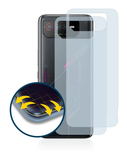 Image of the device ASUS ROG Phone 6 (Back) with a wide variety of screen protectors.