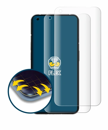 Image of the device Nothing Phone (1) with a wide variety of screen protectors.