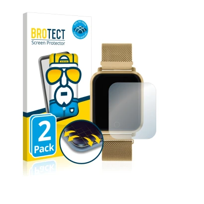 Front side of a product packaging with the brand logo BROTECT. Next to it is the device Reflex Active Series 6 shown with the 