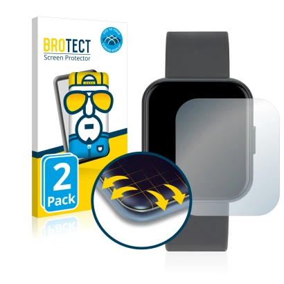 Front side of a product packaging with the brand logo BROTECT. Next to it is the device Xcoast Ive 2 shown with the correspond