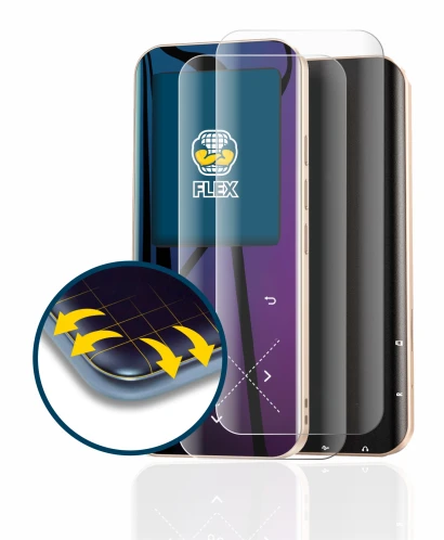 Image of the device AGPtek A09X with a wide variety of screen protectors.