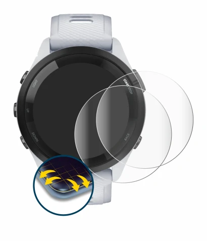 Image of the device Garmin Forerunner 265 (46 mm) with a wide variety of screen protectors.
