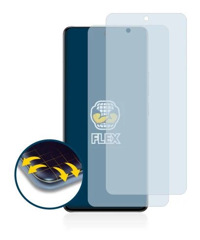 Image of the device Xiaomi 13 Pro with a wide variety of screen protectors.