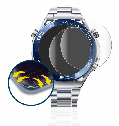 Image of the device Huawei Watch Ultimate (48.5 mm) with a wide variety of screen protectors.